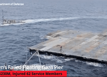 Biden Spent $230M To Build Gaza Pier, $31M In Damage, & Resulted In 62 U.S. Troops Getting Injured
